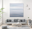 Blue Stripes by Corrie LaVelle on GIANT ART - white abstract