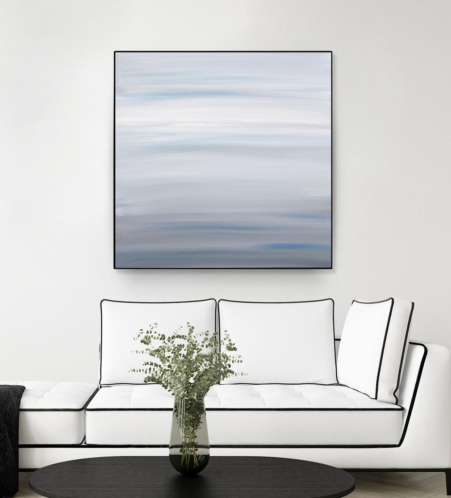 Blue Stripes de Corrie LaVelle sur GIANT ART - abstrait blanc