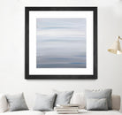 Blue Stripes by Corrie LaVelle on GIANT ART - white abstract