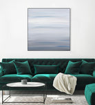Blue Stripes by Corrie LaVelle on GIANT ART - white abstract