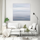 Blue Stripes by Corrie LaVelle on GIANT ART - white abstract