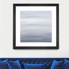 Blue Stripes by Corrie LaVelle on GIANT ART - white abstract