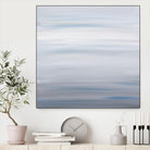 Blue Stripes by Corrie LaVelle on GIANT ART - white abstract