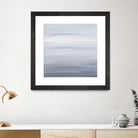 Blue Stripes by Corrie LaVelle on GIANT ART - white abstract