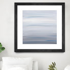 Blue Stripes by Corrie LaVelle on GIANT ART - white abstract