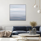 Blue Stripes by Corrie LaVelle on GIANT ART - white abstract