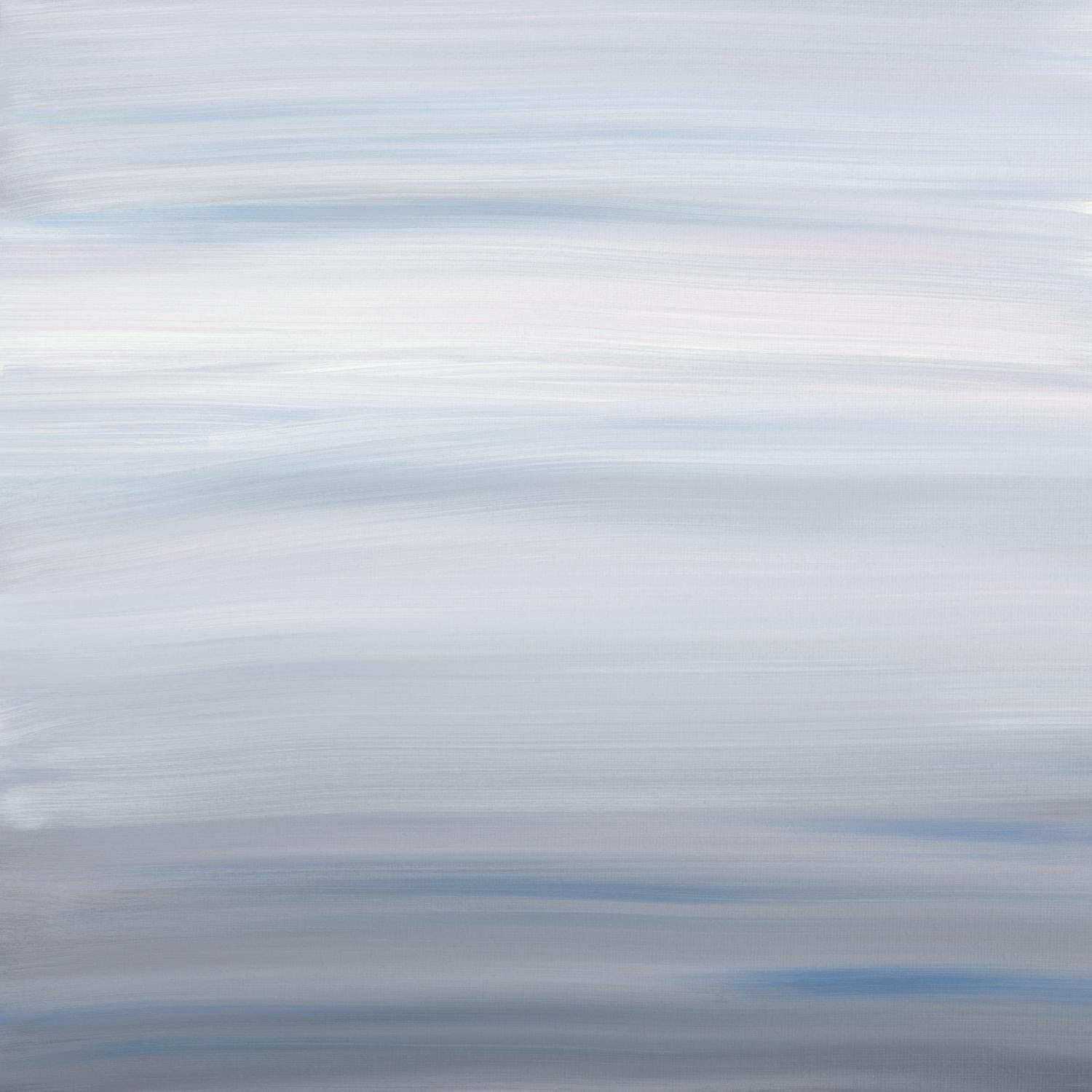 Blue Stripes de Corrie LaVelle sur GIANT ART - abstrait blanc