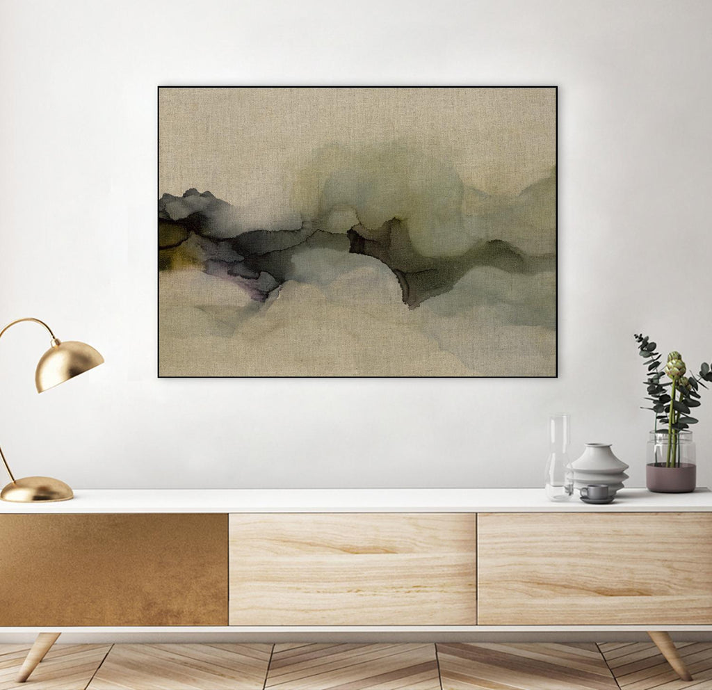When It Rains It Pours by Kippi Leonard on GIANT ART - browns fluid abstracts