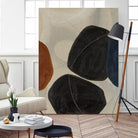 Gravity I by Kippi Leonard on GIANT ART - blacks organic shapes