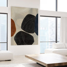 Gravity I by Kippi Leonard on GIANT ART - blacks organic shapes