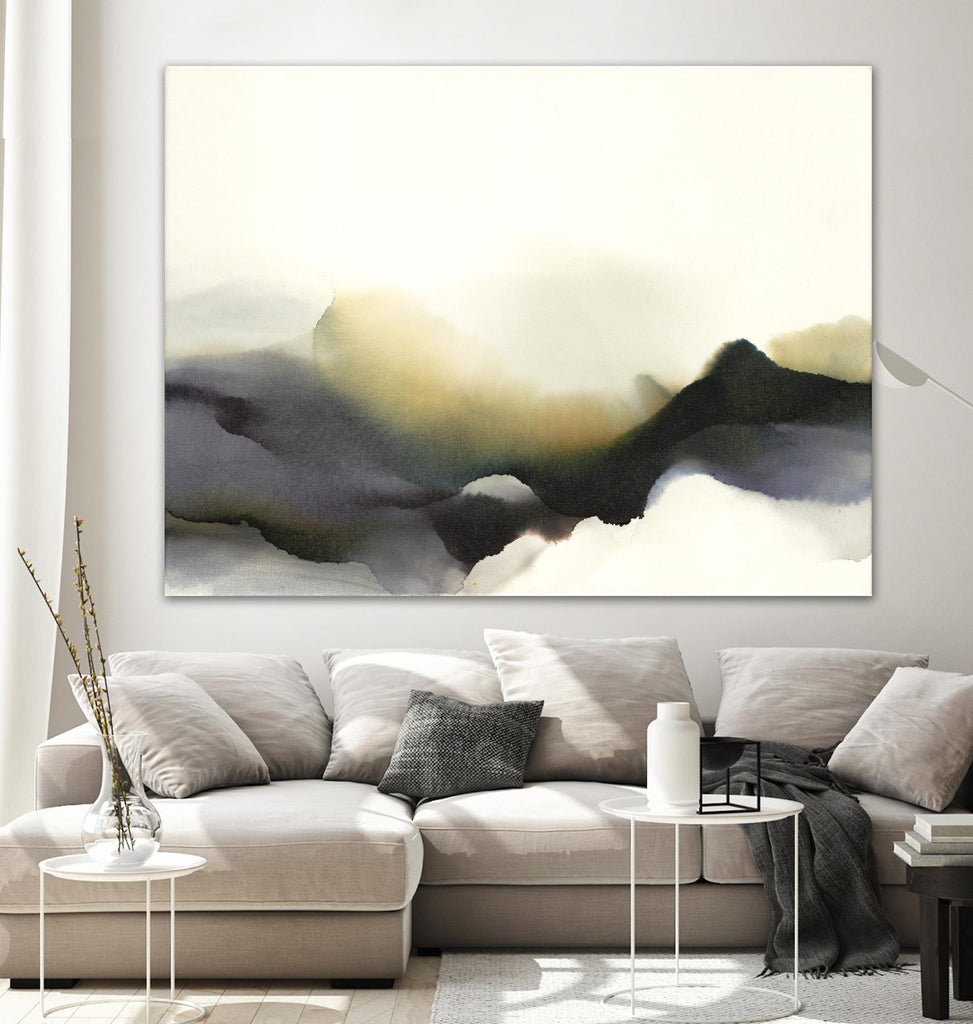 Lose Yourself to the Groove by Kippi Leonard on GIANT ART - black watercolour