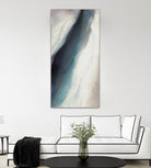 A Hui Hou by Kippi Leonard on GIANT ART - whites & creams fluid abstract blue