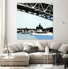 To The Cut by Beth Ann Lawson on GIANT ART - blues coastal bridge