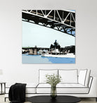 To The Cut by Beth Ann Lawson on GIANT ART - blues coastal bridge