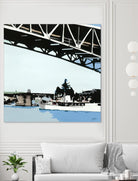 To The Cut by Beth Ann Lawson on GIANT ART - blues coastal bridge