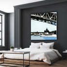 To The Cut by Beth Ann Lawson on GIANT ART - blues coastal bridge