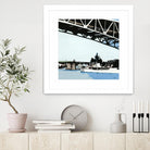 To The Cut by Beth Ann Lawson on GIANT ART - blues coastal bridge