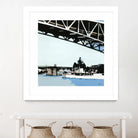 To The Cut by Beth Ann Lawson on GIANT ART - blues coastal bridge