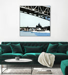 To The Cut by Beth Ann Lawson on GIANT ART - blues coastal bridge