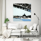 To The Cut by Beth Ann Lawson on GIANT ART - blues coastal bridge