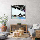 To The Cut by Beth Ann Lawson on GIANT ART - blues coastal bridge