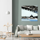 To The Cut by Beth Ann Lawson on GIANT ART - blues coastal bridge