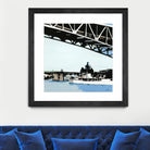 To The Cut by Beth Ann Lawson on GIANT ART - blues coastal bridge