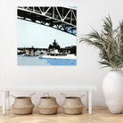 To The Cut by Beth Ann Lawson on GIANT ART - blues coastal bridge