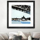 To The Cut by Beth Ann Lawson on GIANT ART - blues coastal bridge