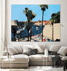 Kings Landing by Bethann Lawson on GIANT ART - blue coastal coastal