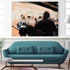 Late Night Queue by Beth Ann Lawson on GIANT ART - black figurative people