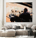 Late Night Queue by Beth Ann Lawson on GIANT ART - black figurative people