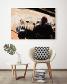 Late Night Queue by Beth Ann Lawson on GIANT ART - black figurative people