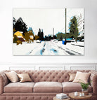 Winterhood by Beth Ann Lawson on GIANT ART - whites & creams scenic winter