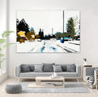 Winterhood by Beth Ann Lawson on GIANT ART - whites & creams scenic winter