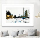 Winterhood by Beth Ann Lawson on GIANT ART - whites & creams scenic winter