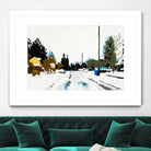 Winterhood by Beth Ann Lawson on GIANT ART - whites & creams scenic winter