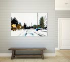 Winterhood by Beth Ann Lawson on GIANT ART - whites & creams scenic winter