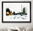 Winterhood by Beth Ann Lawson on GIANT ART - whites & creams scenic winter
