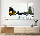 Winterhood by Beth Ann Lawson on GIANT ART - whites & creams scenic winter