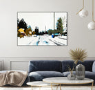 Winterhood by Beth Ann Lawson on GIANT ART - whites & creams scenic winter
