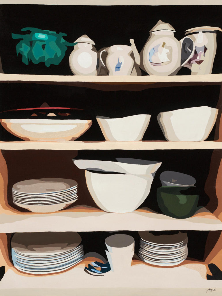 Shelf Isolation par Beth Ann Lawson sur GIANT ART - blancs et crèmes nourriture et boisson plats