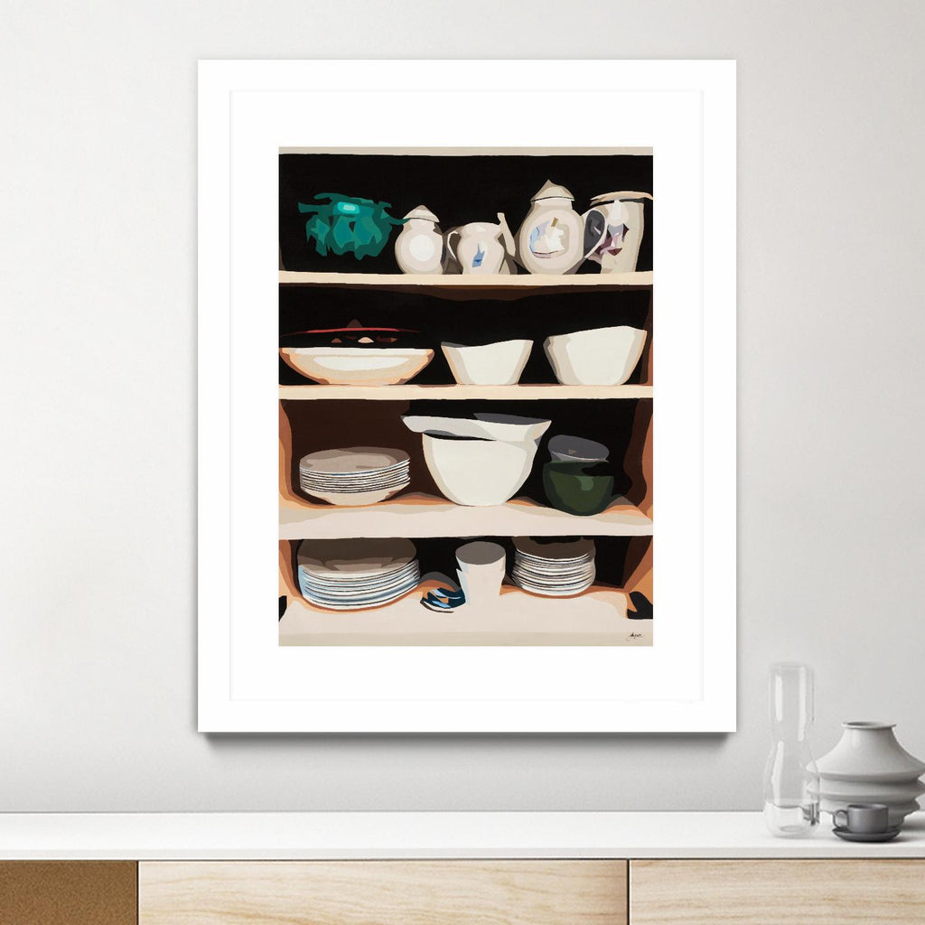 Shelf Isolation par Beth Ann Lawson sur GIANT ART - blancs et crèmes nourriture et boisson plats