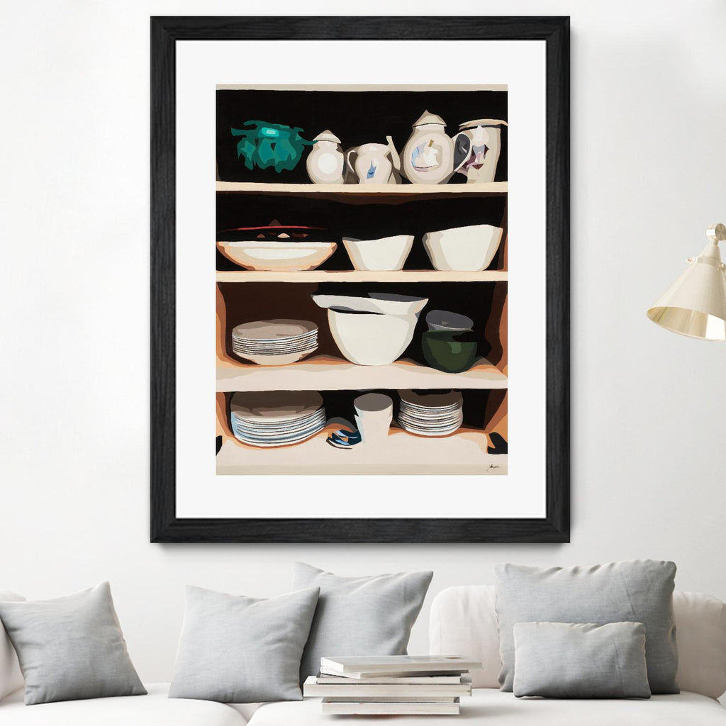 Shelf Isolation by Beth Ann Lawson on GIANT ART - whites & creams food & drink dishes