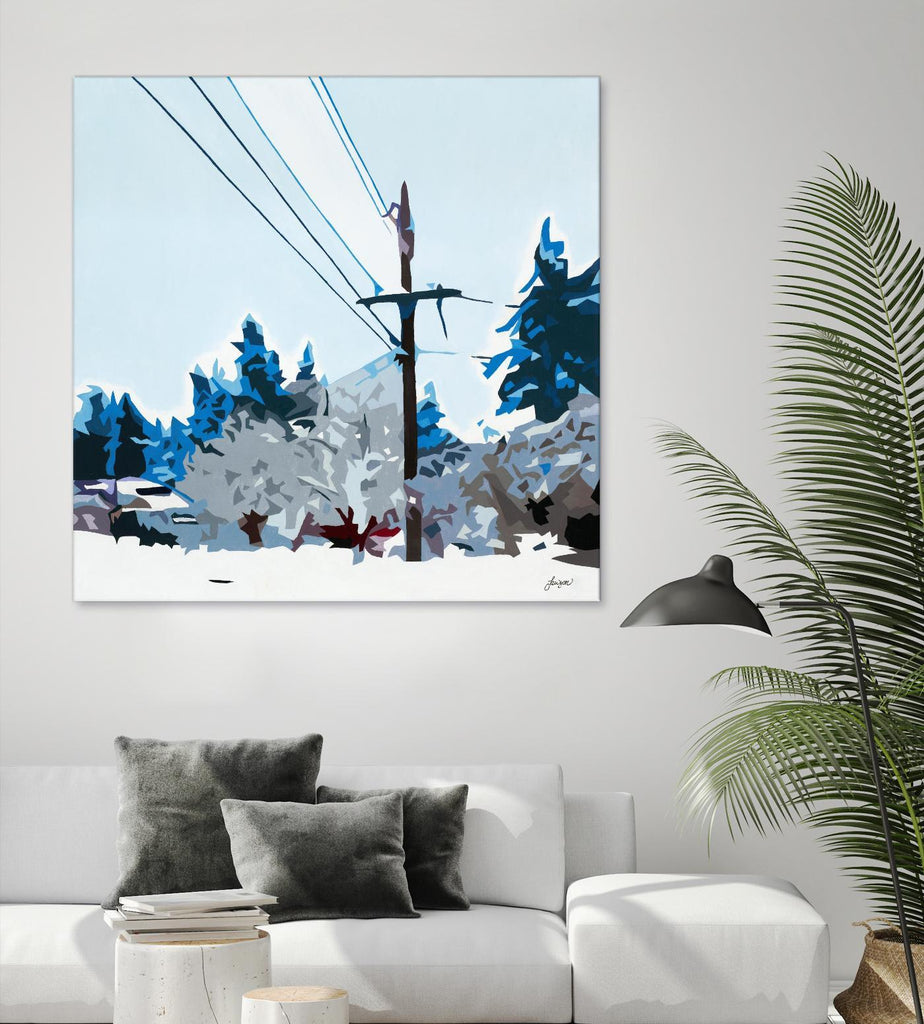Winterhood 2020 par Beth Ann Lawson sur GIANT ART - blues scenic winter