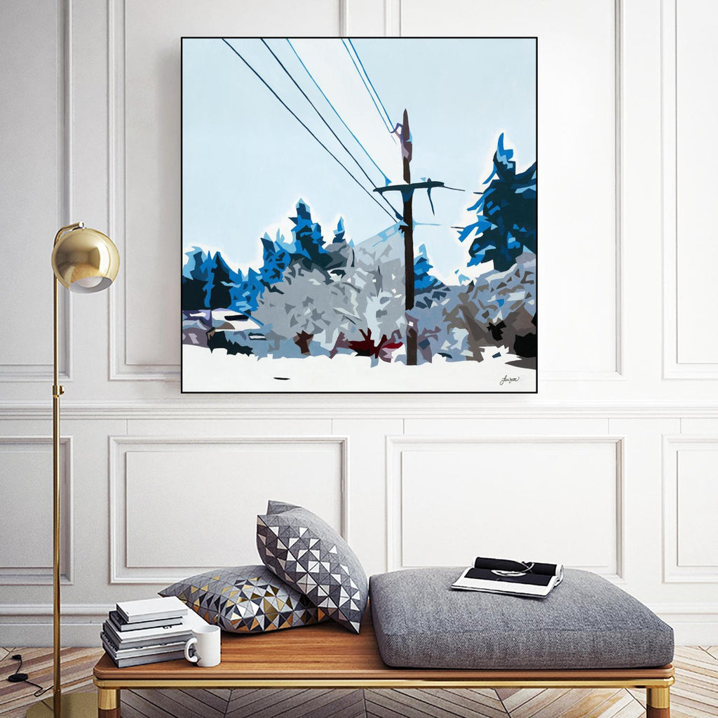 Winterhood 2020 par Beth Ann Lawson sur GIANT ART - blues scenic winter