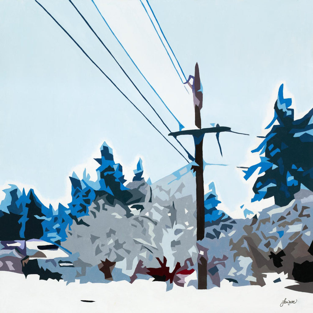 Winterhood 2020 by Beth Ann Lawson on GIANT ART - blues scenic winter