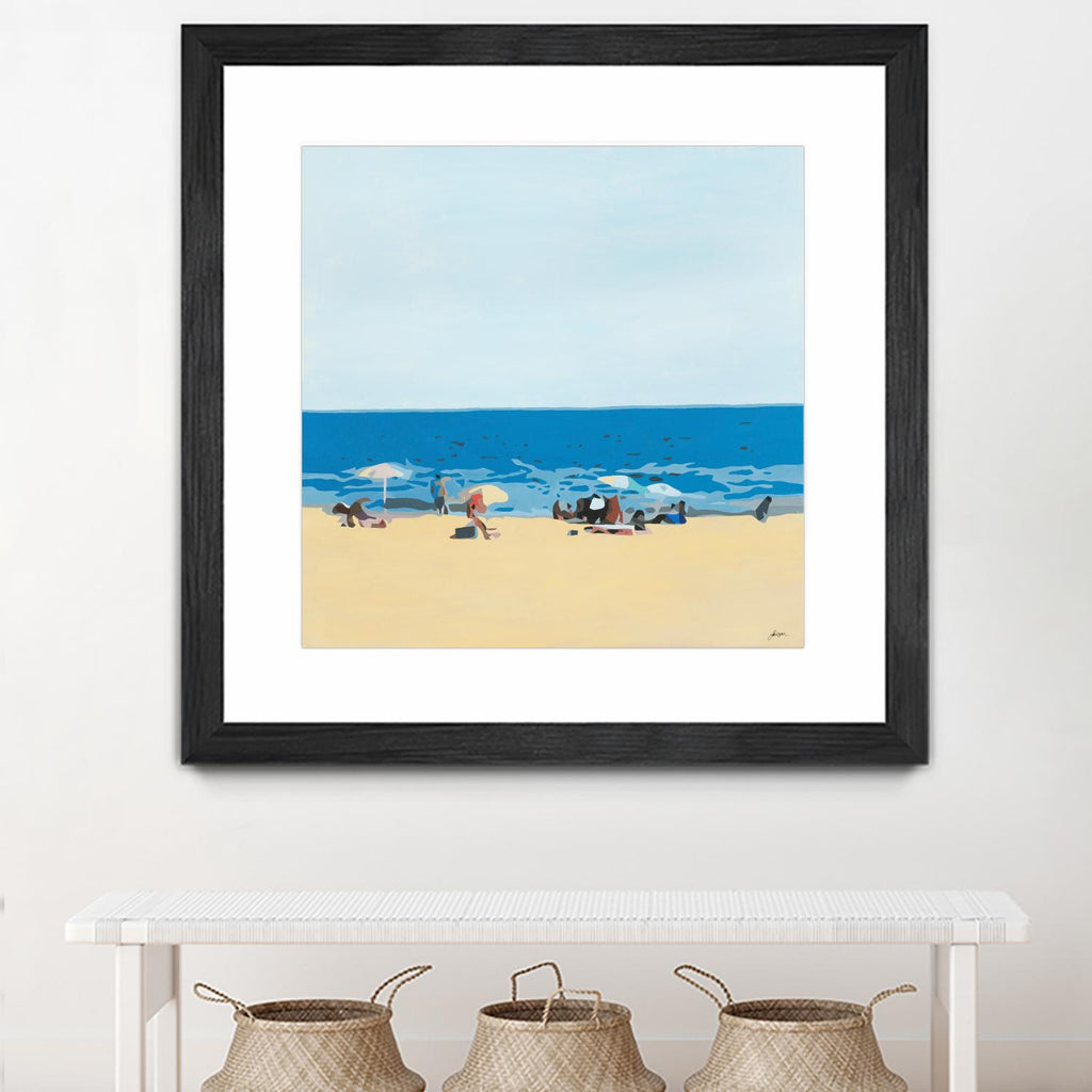 A Day At The Beach by Beth Ann Lawson on GIANT ART - blues coastal beach