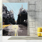 The Road Less Traveled by Beth Ann Lawson on GIANT ART - black scenic street