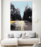 The Road Less Traveled by Beth Ann Lawson on GIANT ART - black scenic street